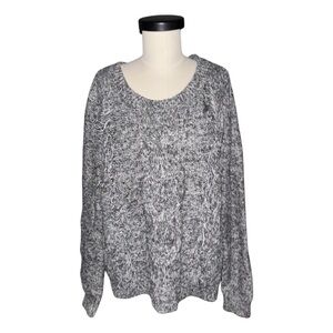 Abercrombie & Fitch Gray Speckled Sweater